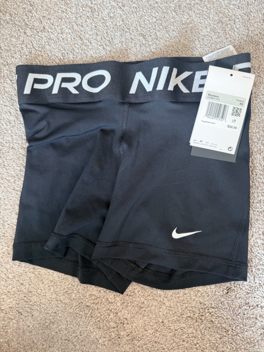 Nike Pro Black Women's Training Shorts XS